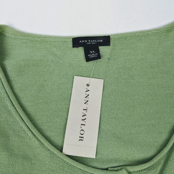 Ann Taylor Cardigan Women's XL Green - Picture 3 of 8